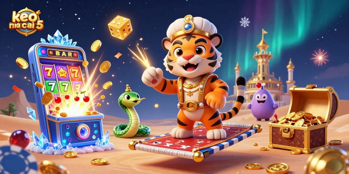 Place bets with keo nha cai 5 showcasing vibrant casino action and exciting gaming elements.
