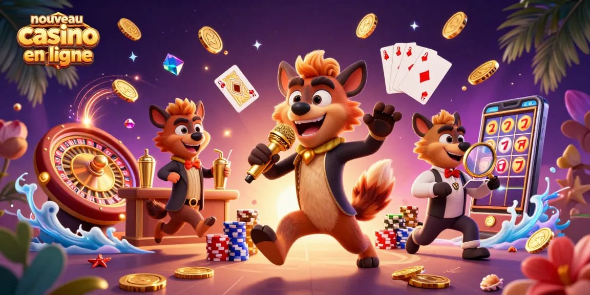 Vivez l'expérience d'un nouveau casino en ligne dynamique avec des hyènes et des jeux captivants.