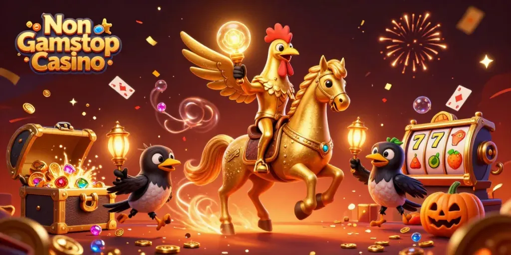 Engage with dynamic Non Gamstop Casino gameplay featuring a thrilling 3D scene of enchanting characters and vivid game elements.